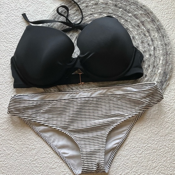 Shade & Shore Womens 2 Piece Bikini Bottoms Medium Top XS - Picture 1 of 5